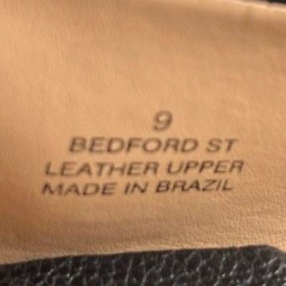 Marc Joseph Bedford Street Black Leather Flats SZ 9 NEW - Picture 6 of 6